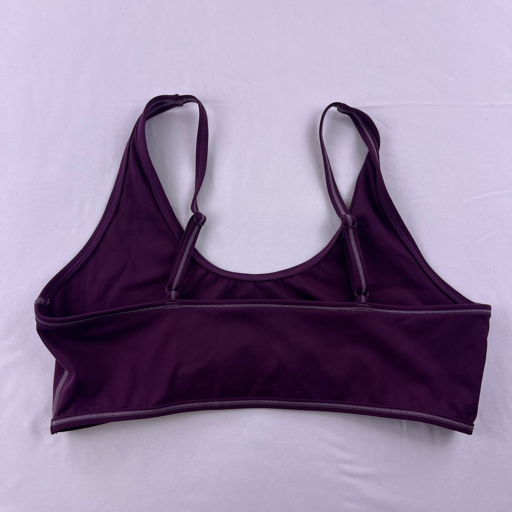 SET Active Sportbody Scoop Bralette Plum Purple Adjustable Straps Size Large - Picture 2 of 3